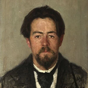Portrait of the author Anton Chekhov, (1860-1904), 1895