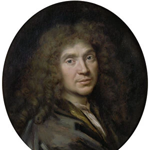 Portrait of the author Moliere (1622-1673), ca 1658. Artist: Mignard, Pierre (1612-1695)