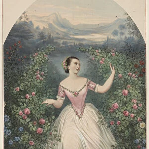 Portrait of the ballerina Marie Taglioni (1804-1884) in ballet Thea ou La Fee