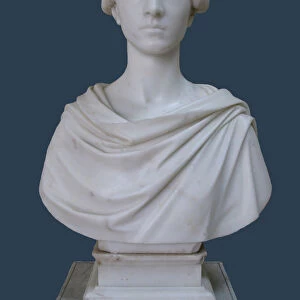 Portrait Bust of Countess Tatyana Stroganova, 1853. Artist: Tenerani, Pietro (1789-1869)