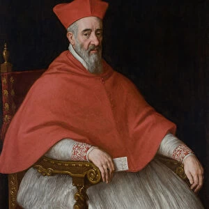 Portrait of a Cardinal Giovanni Dolfin (1545-1622). Artist: Bassano, Leandro (1557-1622)