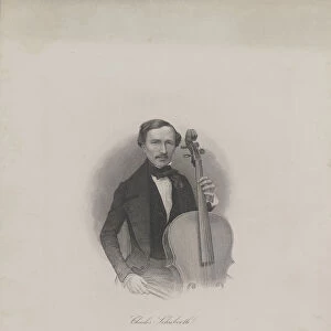 Portrait of Carl Eduard Schuberth (1811-1863), c. 1850. Creator: Anonymous