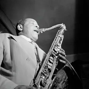 Portrait of Coleman Hawkins, Spotlite (Club), New York, N.Y. ca. Sept. 1946. Creator: William Paul Gottlieb Portrait of Coleman Hawkins, Spotlite (Club), New York, N.Y. ca. Sept. 1946. Creator: William Paul Gottlieb