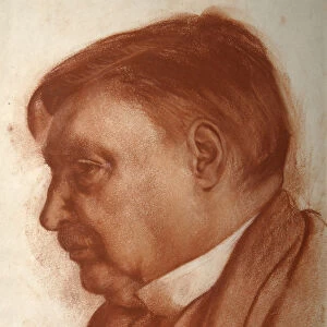 Portrait of the composer Alexander Glazunov, (1865-1936)