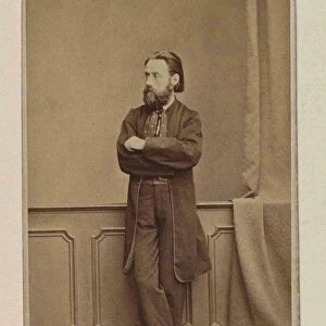Portrait of the composer Bedrich Smetana, ca 1866. Creator: Photo studio H. Fiedler, Prague
