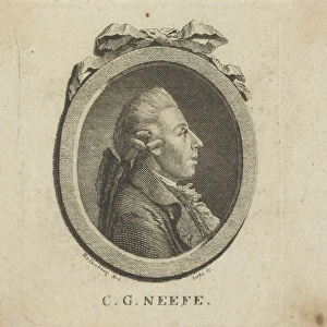 Portrait of the composer Christian Gottlob Neefe (1748-1798), c. 1780. Creator: Liebe
