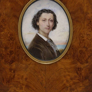Portrait of the Composer Franz Liszt (1811-1886), 1836. Creator: Besnard nee Vaillant