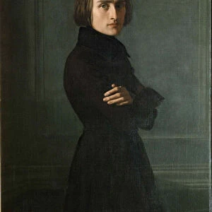 Portrait of the Composer Franz Liszt (1811-1886), 1839. Creator: Lehmann, Henri (1814-1882)
