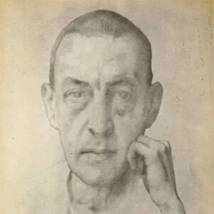 Portrait of the composer Sergei Rakhmaninov (1873-1943), 1925