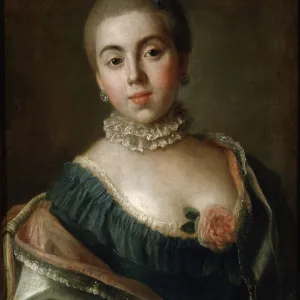 Portrait of Countess Anna Golitsyna, Baroness Stroganova, 1759. Artist: Pietro Rotari