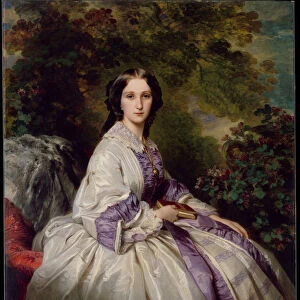 Portrait of Countess Maria Ivanovna Lamsdorf, nee Beck, 1859. Artist: Winterhalter, Franz Xavier (1805-1873)