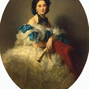 Portrait of Countess Varvara Musina-Pushkina, after 1857. Artist: Winterhalter, Franz Xavier (1805-1873)