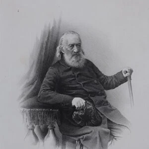 Portrait of the Decembrist count Sergey Volkonsky (1788-1865), 1860s