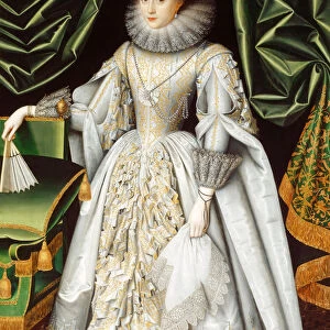 Portrait of Diana Cecil, later Countess of Oxford, c1616-1618