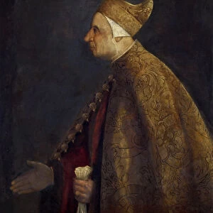 Portrait of Doge Niccolo Marcello, ca 1542. Creator: Titian (1488-1576)