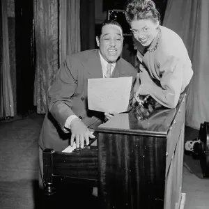 Portrait of Duke Ellington, Howard Theater(?), Washington, D.C. ca. June 1946. Creator: William Paul Gottlieb Portrait of Duke Ellington, Howard Theater(?), Washington, D.C. ca. June 1946. Creator: William Paul Gottlieb