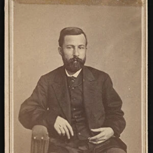 Portrait of Edward Palmer (1829-1911), 1868-1869. Creator: Antonio Zeno Shindler