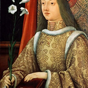 Portrait of Eleanor of Portugal (1434-1467), Holy Roman Empress, after 1468. Artist: Burgkmair, Hans, the Elder (1473-1531)