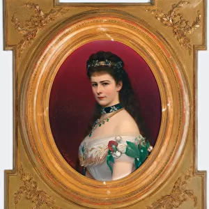 Portrait of Elisabeth of Bavaria with Diadem, before 1885. Artist: Raab, Georg Martin Ignaz (1821-1885)
