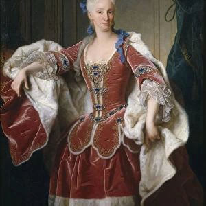 Portrait of Elisabeth Farnese, Queen consort of Spain, 1723. Artist: Ranc, Jean (1674-1735)