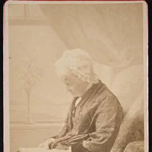 Portrait of Eliza Ballou Garfield (1801-1888), 1881. Creator: James Fitzallen Ryder