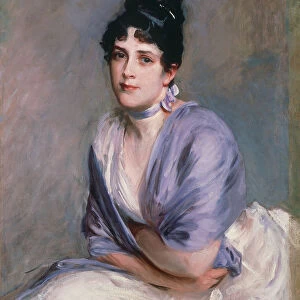 Portrait of Elizabeth Lily Millet, nee Merrill (1853-1932), ca 1885