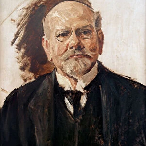 Portrait of Emil Moritz Rathenau (1838-1915), 1907. Creator: Liebermann, Max (1847-1935)