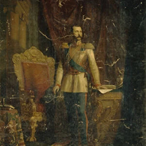 Portrait of Emperor Alexander II (1818-1881), 1862. Artist: Reichert, Fyodor Martynovich (?-1881)