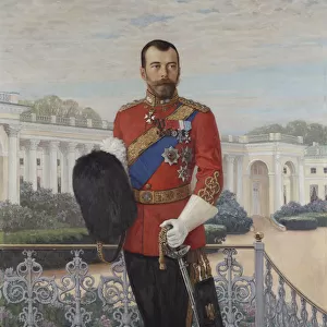 Portrait of Emperor Nicholas II (1868-1918), 1908. Creator: Bogdanov-Belsky, Nikolai Petrovich