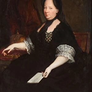 Portrait of Empress Maria Theresia of Austria (1717-1780) as a widow, 1772. Artist: Maron, Anton von (1733-1808)