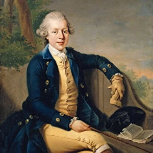 Portrait of Ernest II, Duke of Saxe-Gotha-Altenburg (1745-1804), 1768. Creator: Ziesenis