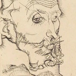 Portrait of Franz Hauer, 1914. Creator: Egon Schiele