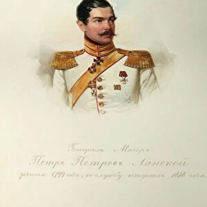 Portrait of General Pyotr Petrovich Lanskoy (1799-1877) (From the Album of the Imperial Horse Guards), 1846-1849. Artist: Hau (Gau), Vladimir Ivanovich (1816-1895)