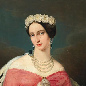 Portrait of Grand Duchess Alexandra Iosifovna of Saxe-Altenburg (1830-1911). Creator: Anonymous