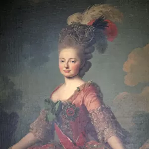 Portrait of the Grand Duchess Maria Feodorovna, 1777. Artist: Alexander Roslin