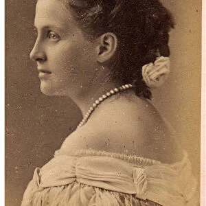 Portrait of Grand Duchess Olga Constantinovna of Russia (1851-1926), 1870s