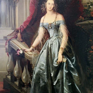 Portrait of the Grand Duchess Olga Nikolaevna, 1841. Artist: Christina Robertson