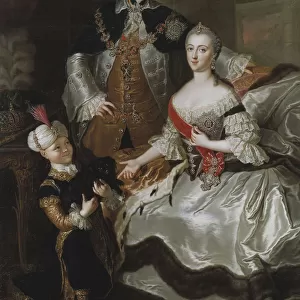 Portrait of Grand Duke Pyotr Fyodorovitch and Grand Duchess Catherine Alekseyevna, 1756