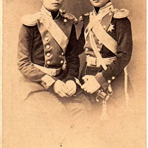 Portrait of Grand Dukes Vladimir Alexandrovich of Russia and Alexander Alexandrovitch of Russia, 1850s