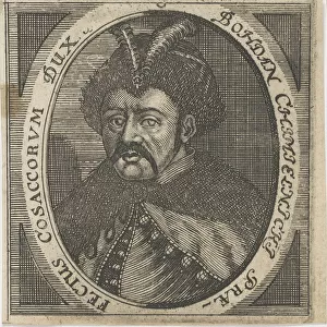 Portrait of Hetman Bohdan Khmelnytsky (1595-1657), after 1650. Creator: Anonymous