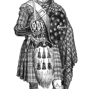 Portrait of a highland guardsman, at Blair Athol, 1844. Creator: Unknown