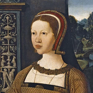 Portrait of Isabella of Austria, Queen of Denmark, ca 1524. Artist: Cornelisz van Oostsanen, Jacob (ca. 1470-1533)