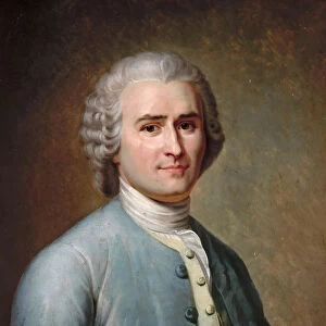 Portrait of Jean-Jacques Rousseau (1712-1778). Artist: Lacretelle, Jean Edouard (1817-1900)