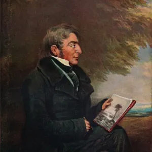 Print of JMW Turner's portrait, a photographically reproduced image
