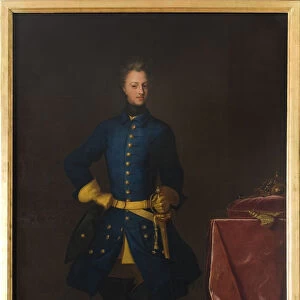 Portrait of the King Charles XII of Sweden (1682-1718)