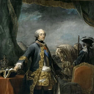 Portrait of the King Louis XV (1710-1774). Artist: Van Loo, Carle (1705-1765)
