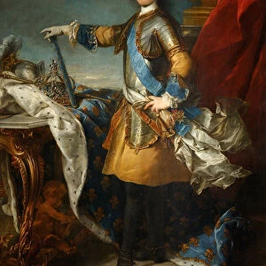 Portrait of the King Louis XV (1710-1774), ca 1723-1724. Artist: Van Loo, Jean Baptiste (1684-1745)