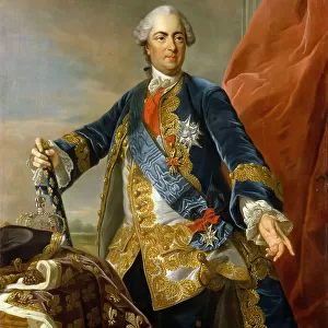 Portrait of the King Louis XV of France (1710-1774), 1763. Creator: Van Loo, Louis Michel (1707-1771)