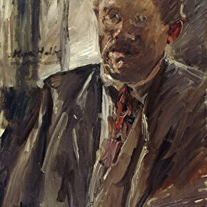 Portrait of Max Halbe (1865-1944), 1917. Creator: Corinth, Lovis (1858-1925)
