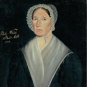 Portrait of Mrs. William W. Welch, c. 1837. Creator: Sheldon Peck